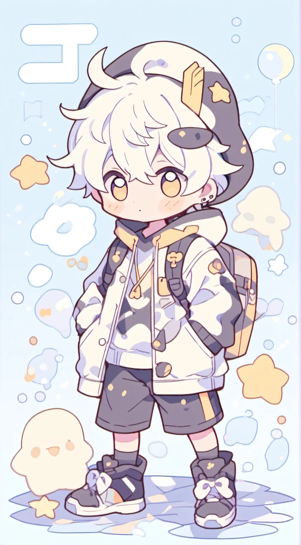 ai character: the hotess boy background
