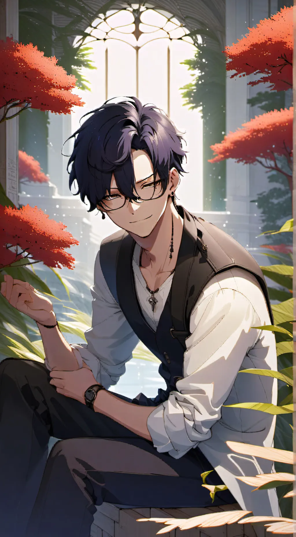 ai character: Adrien background