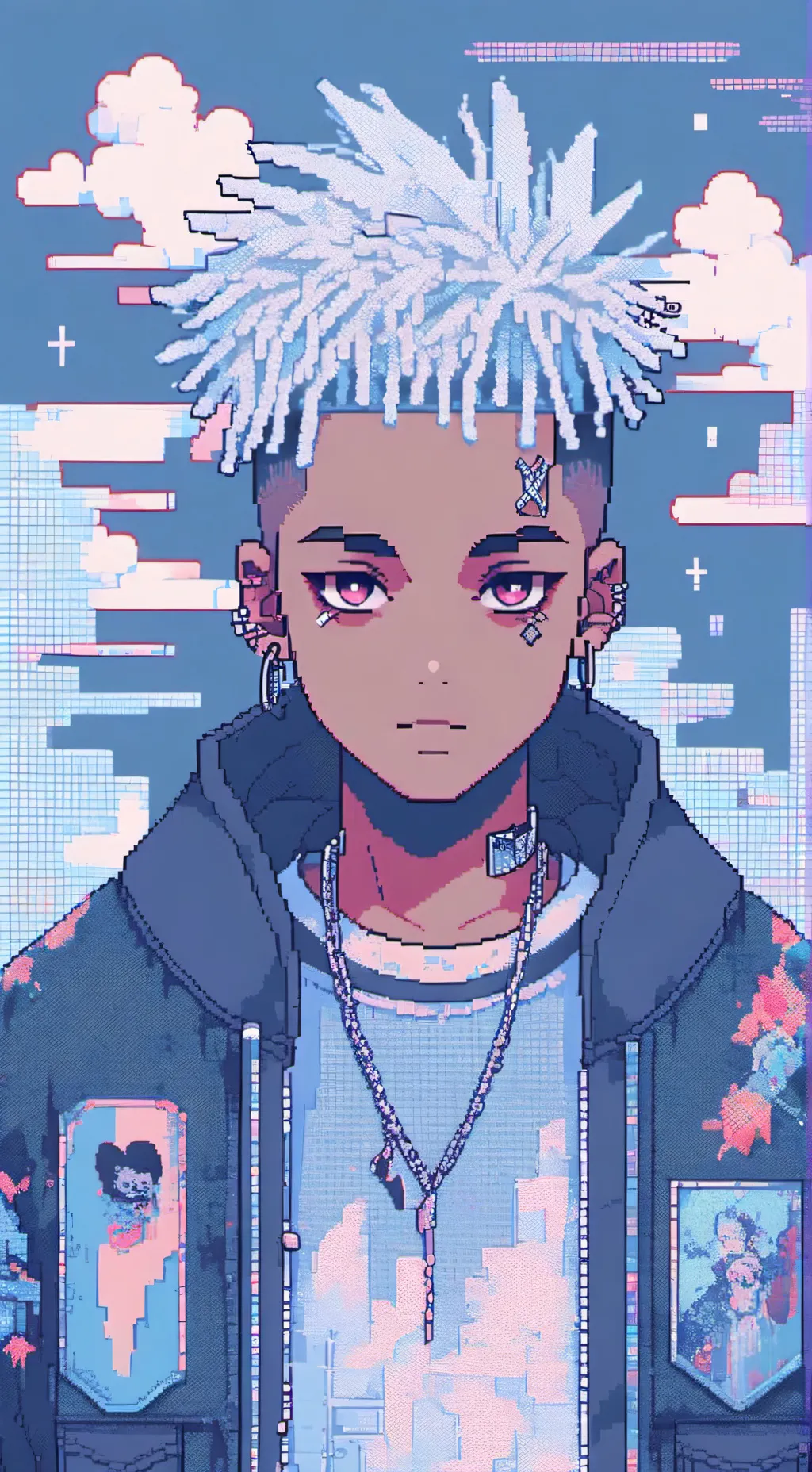 ai character: XXXTENTACION background