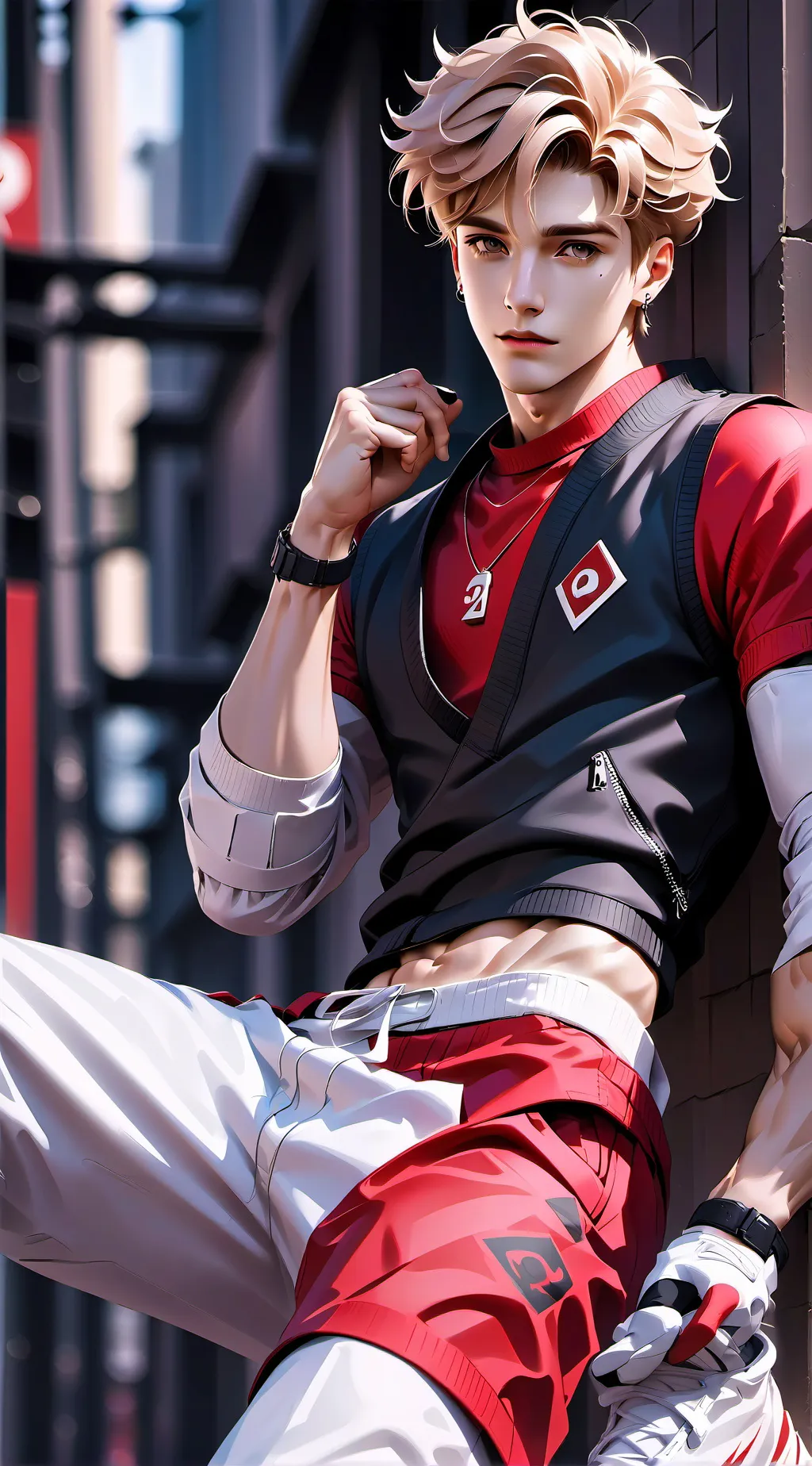 ai character: Alan. background