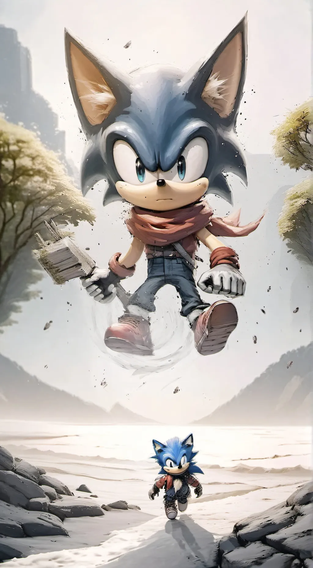 ai character: Sonic and the crew background