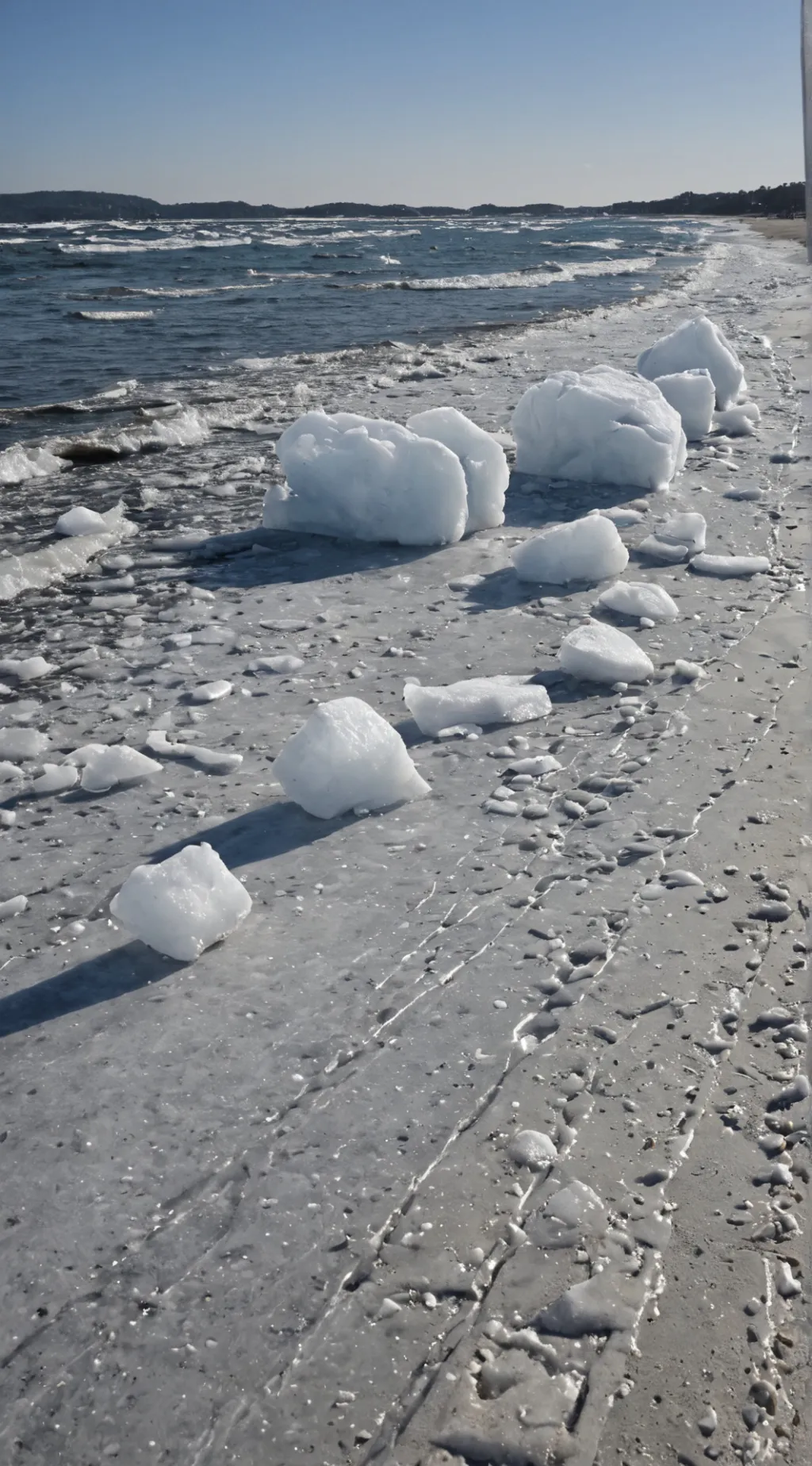 ai character: Just beach ice  background