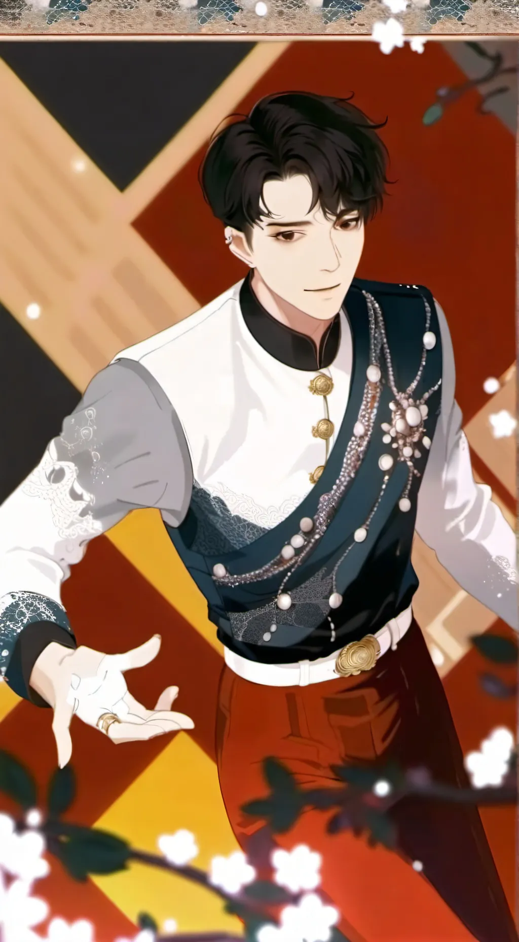 ai character: gray te odia background