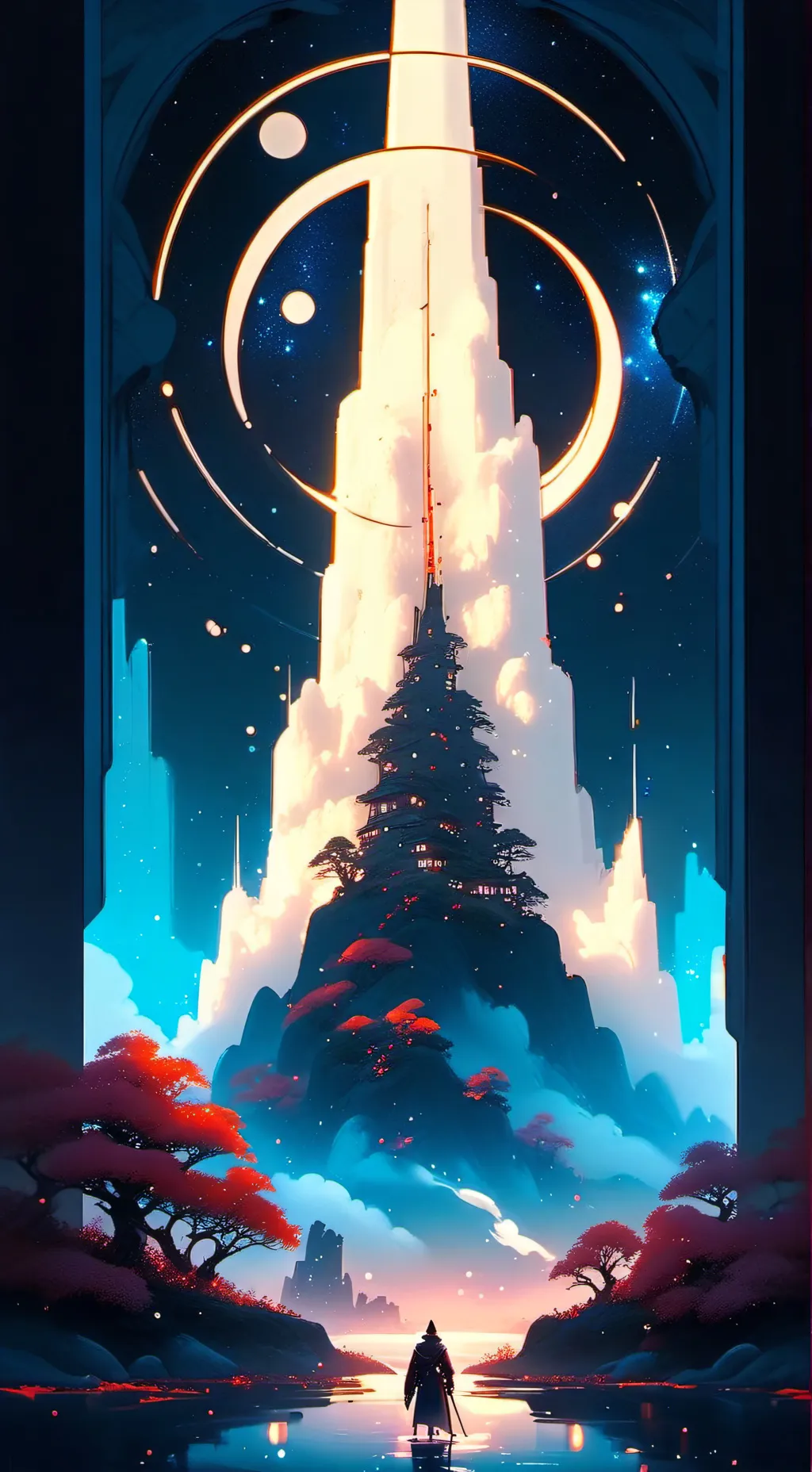 ai character: nabi x Santi background
