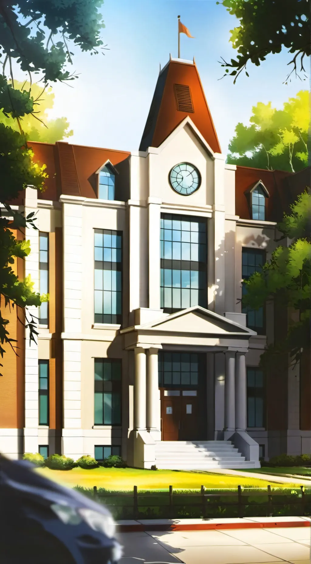 ai character: School Life background
