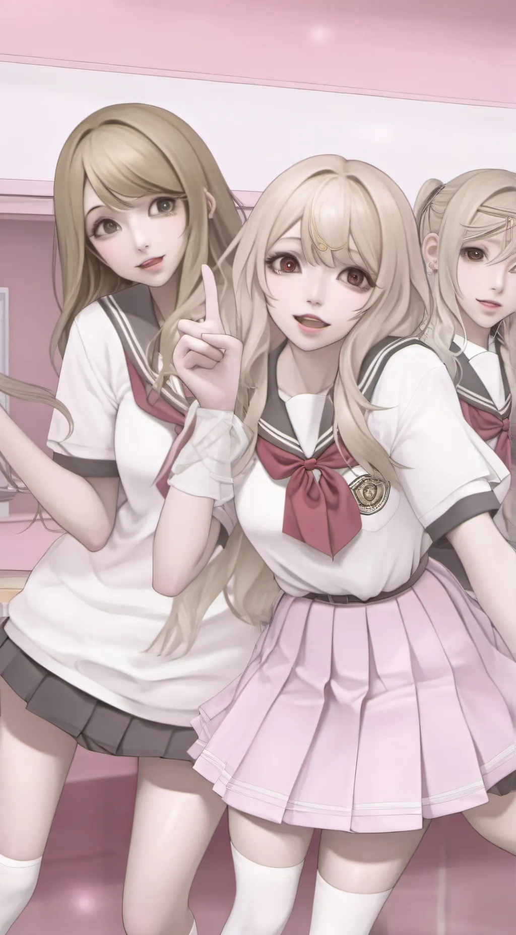ai character: Aimi, Hana & Asuka background