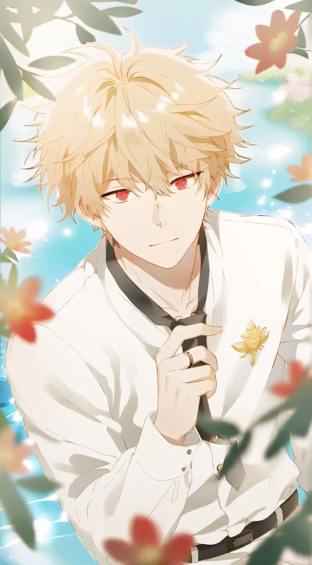 ai character: bakugo  background