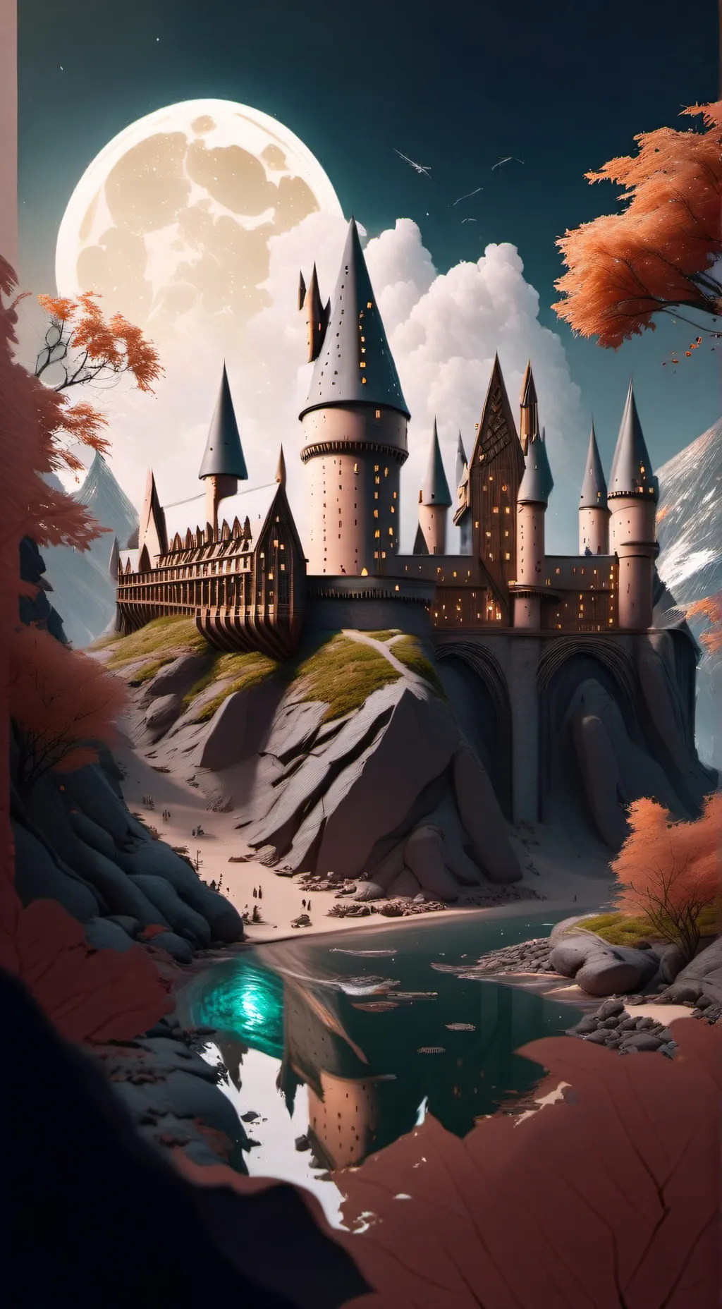 ai character: Hogwarts  background