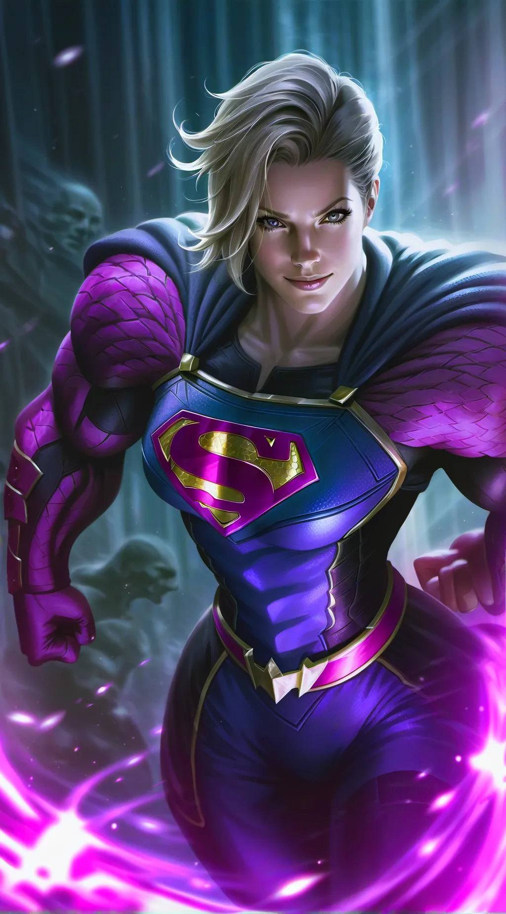 ai character: Supergirl background
