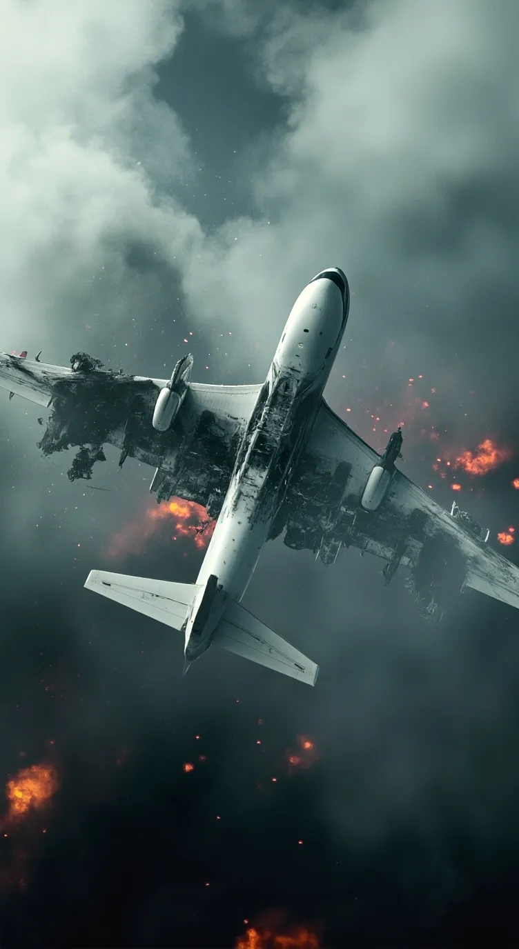 ai character: Plane crash background
