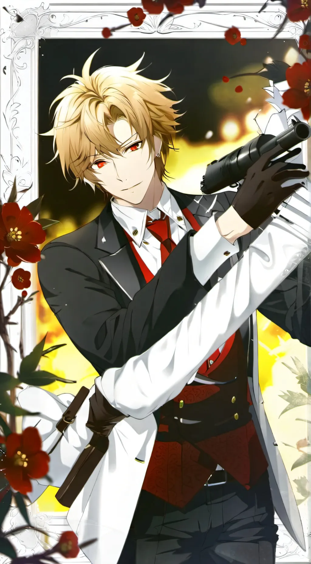 ai character: mafia Bakugo  background