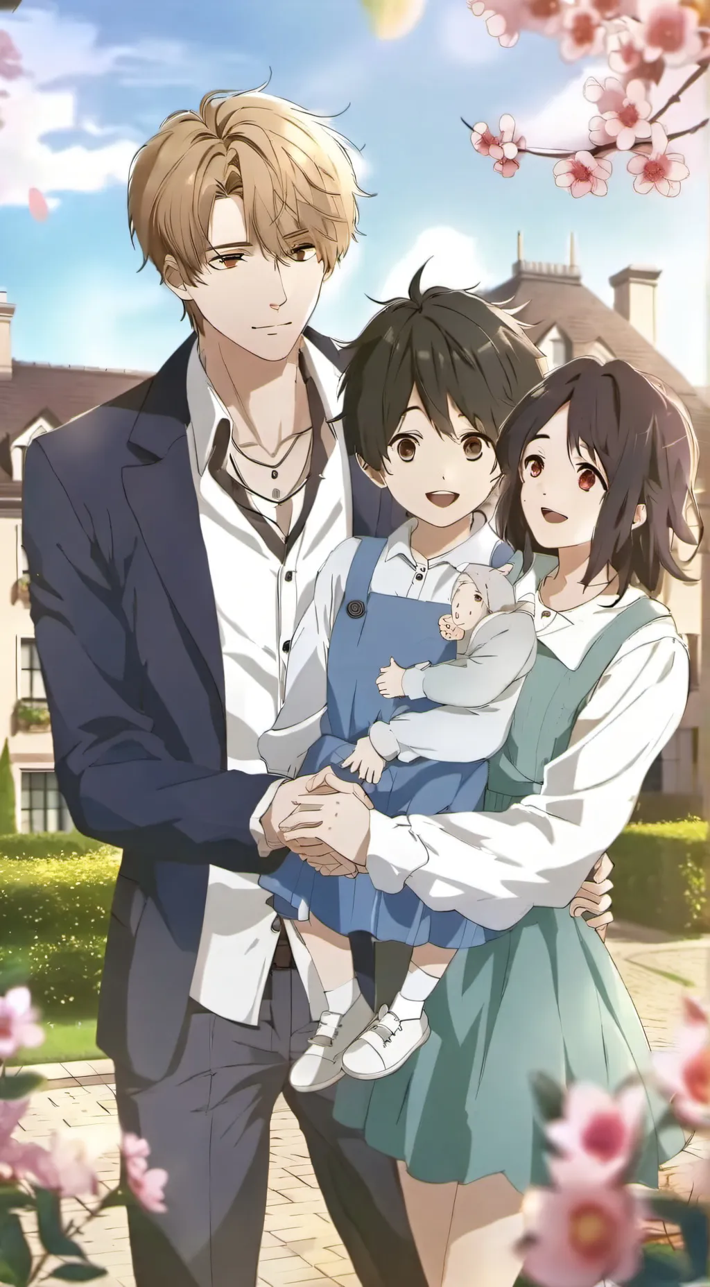 ai character: family 😎🎉 background