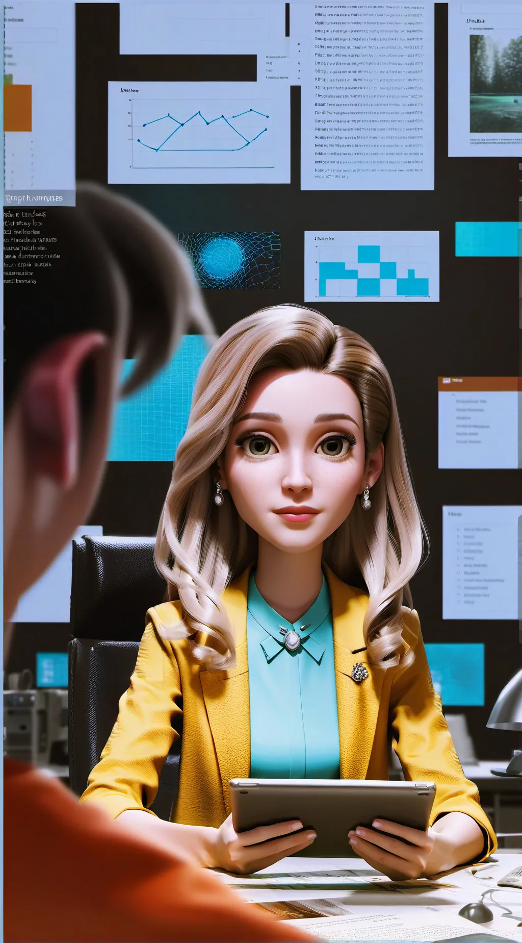 ai character: The E-Book Tycoon background