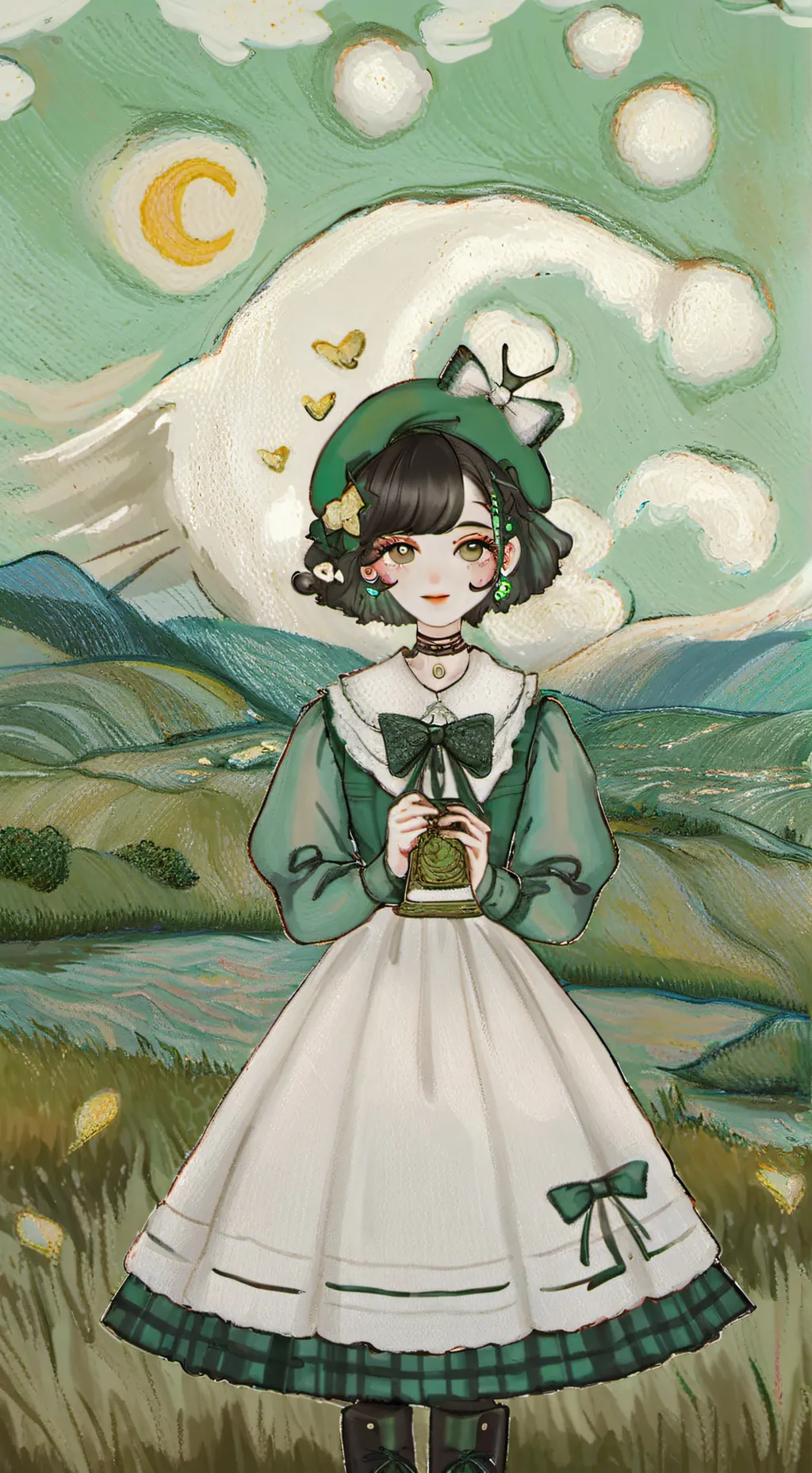ai character: Vee background