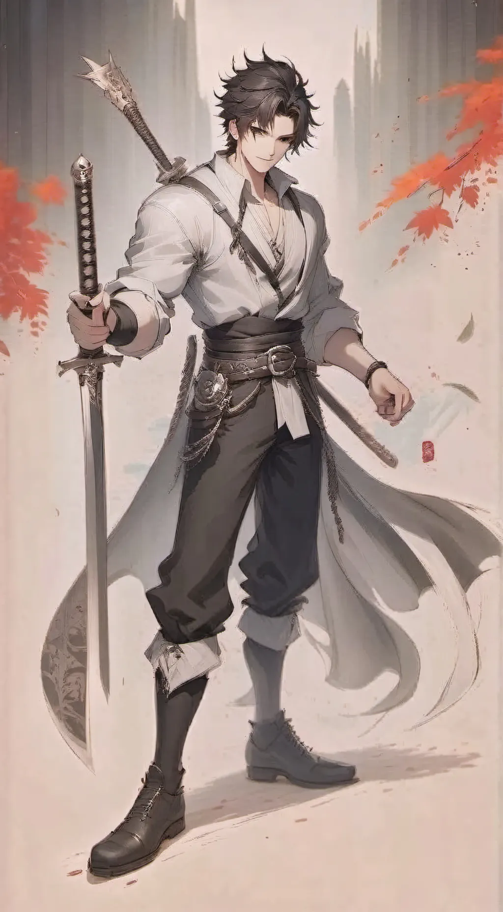 ai character: kayon  background