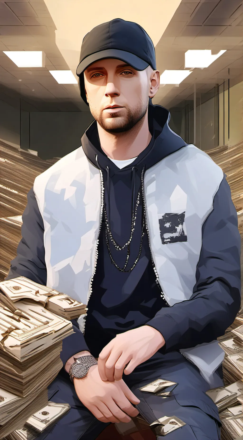 ai character: Eminem background