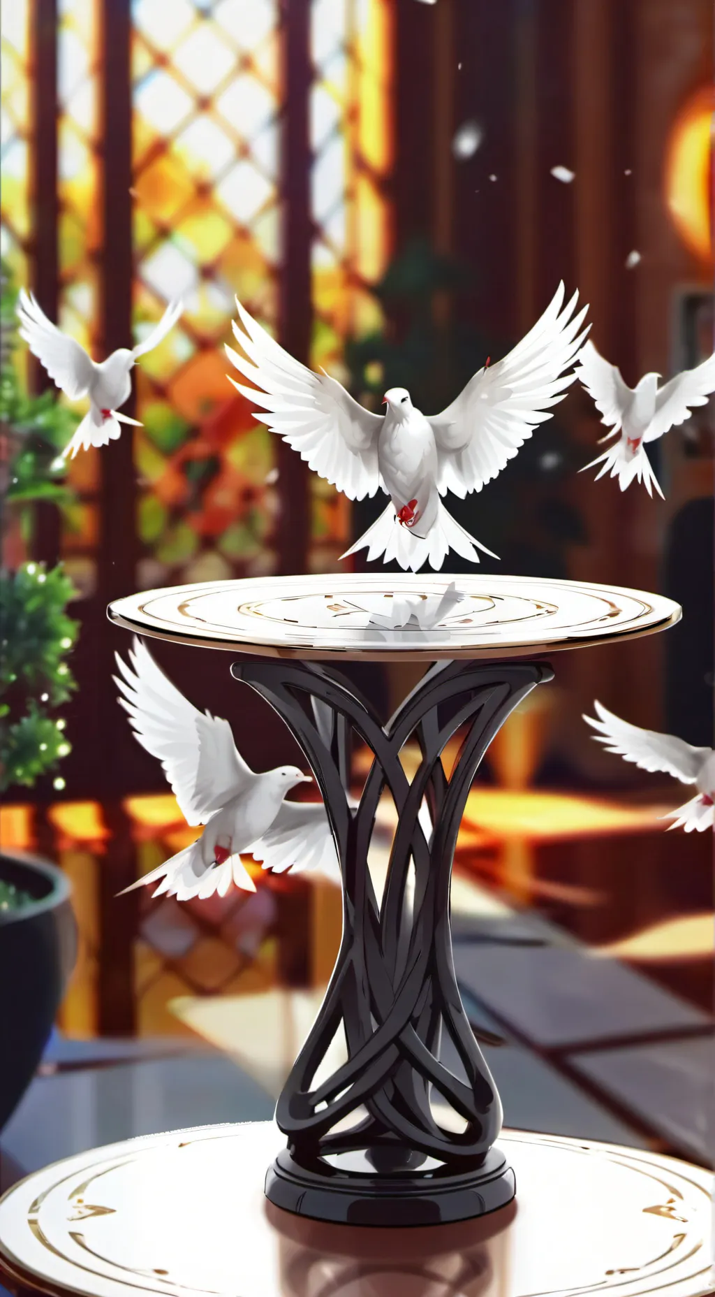 ai character: Birds☺ background