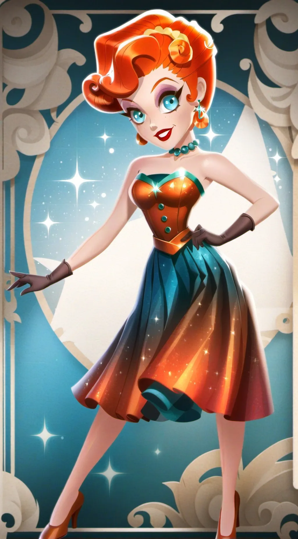 ai character: Ginger  background