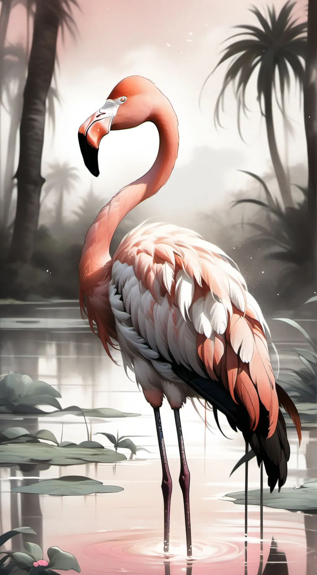 ai character: Flamingo lord background