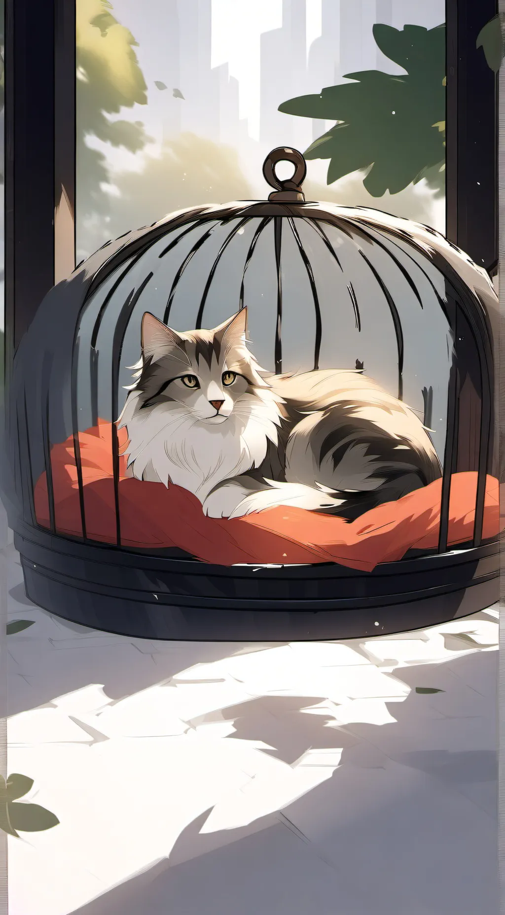 ai character: cat background