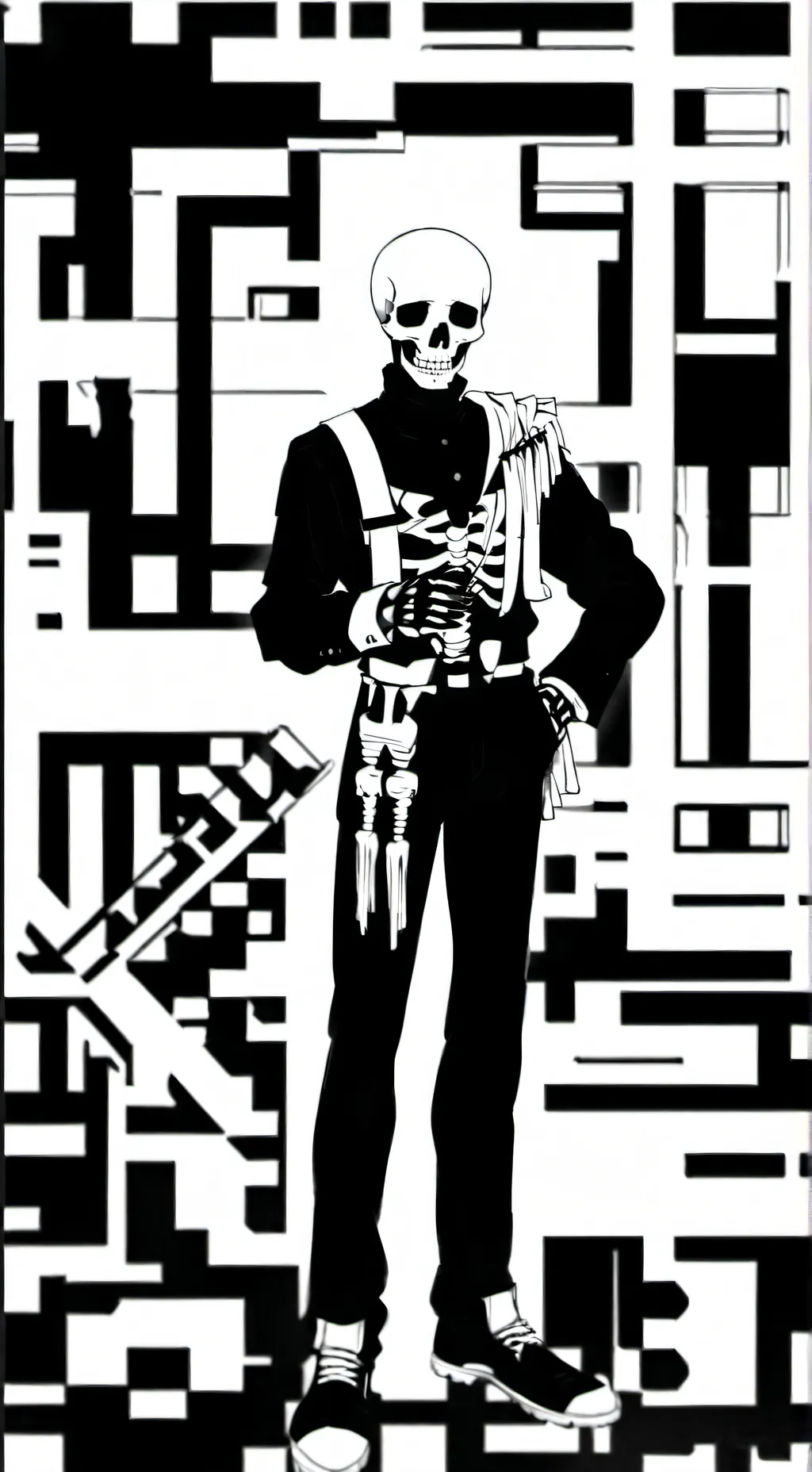 ai character: sans background