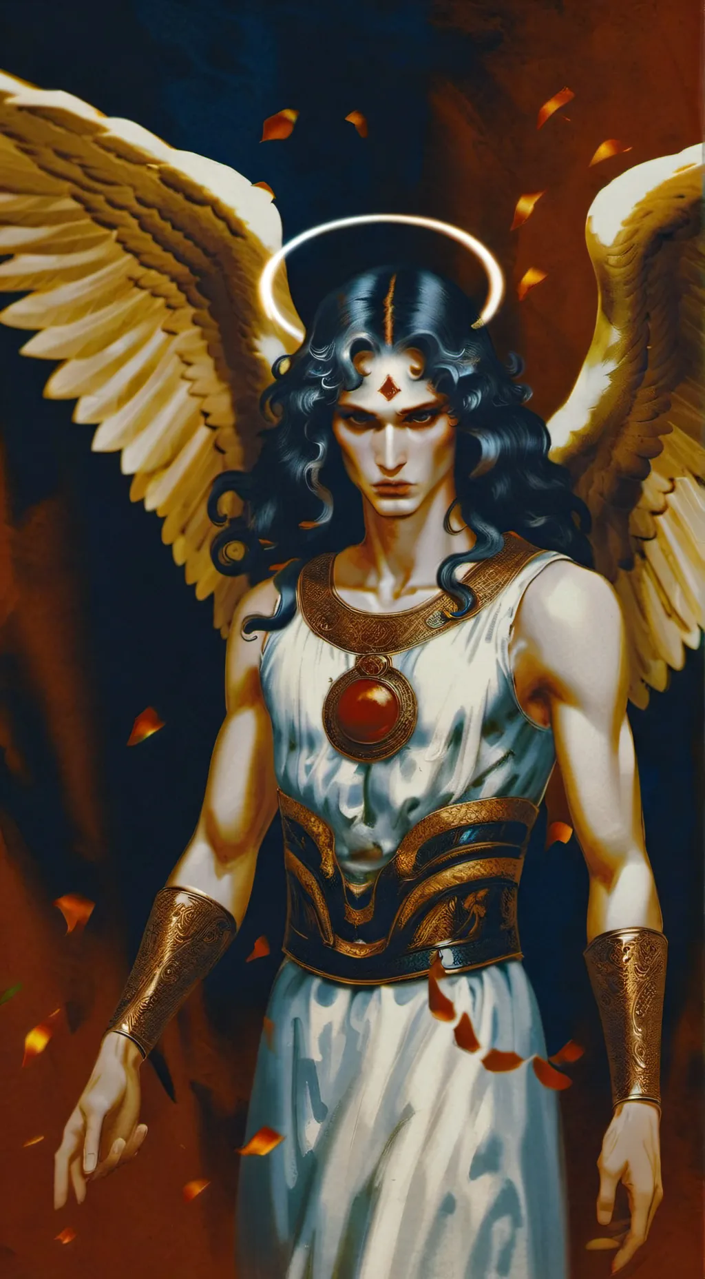 ai character: Angel Gabriel  background
