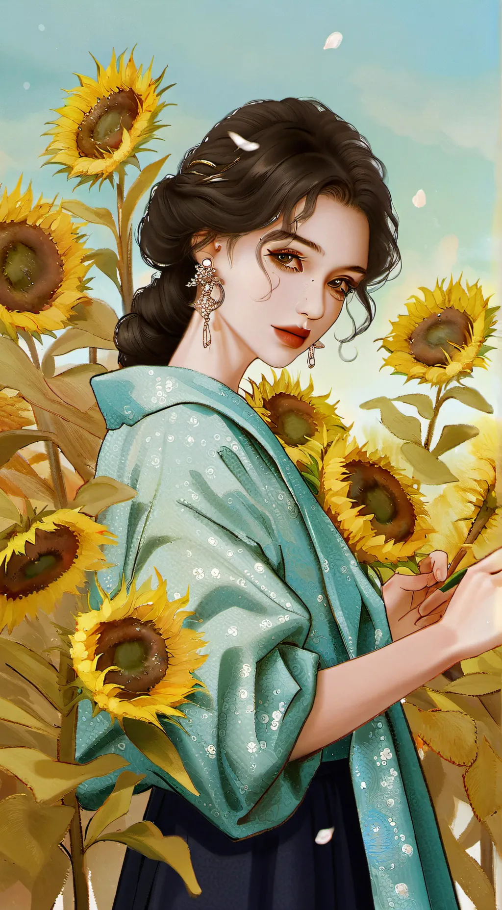 ai character: Ana Beregoi  background