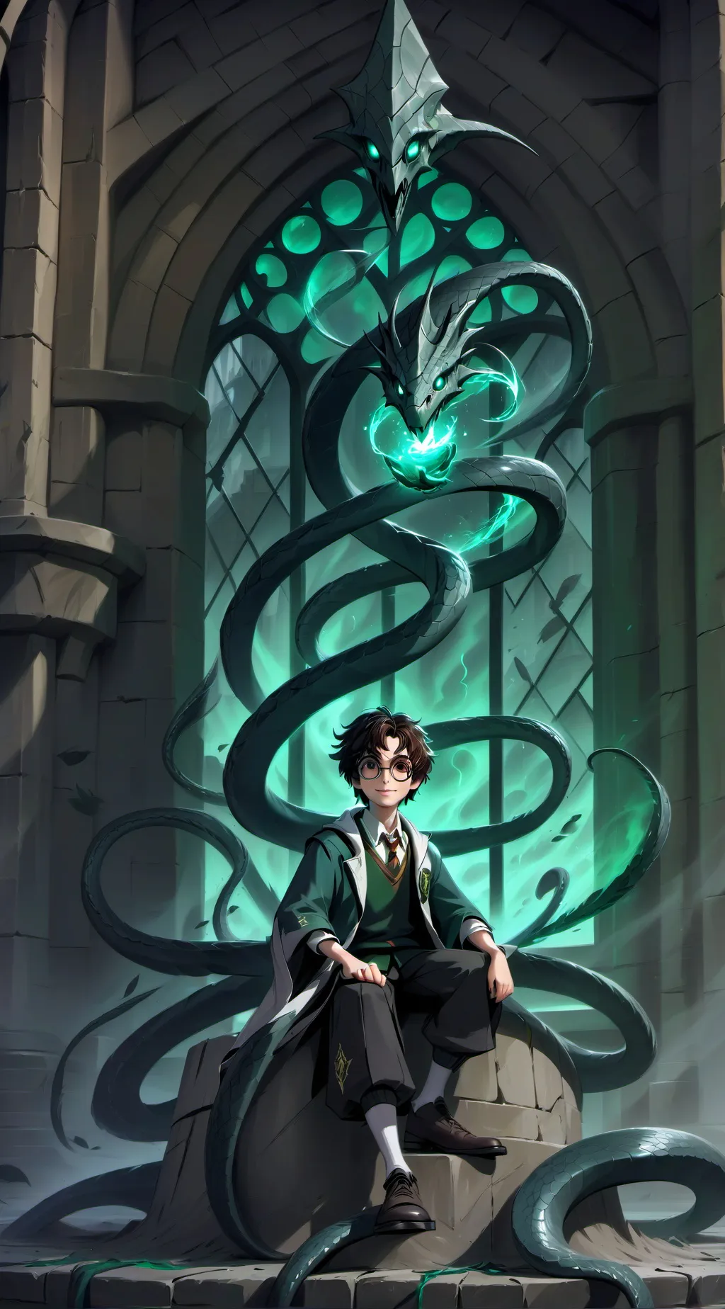 ai character: Harry potter background