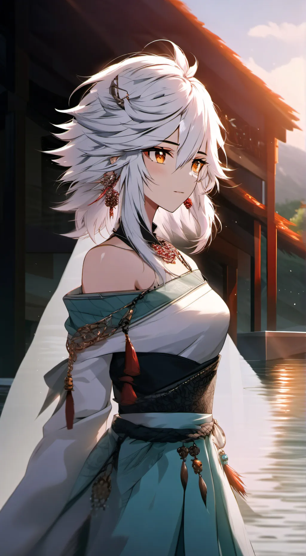 ai character: Weiss and Ruby  background