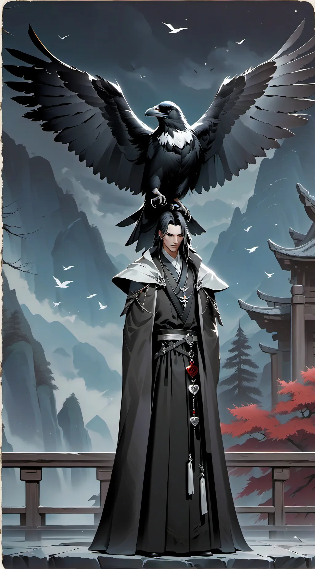 ai character: Ravenheart background