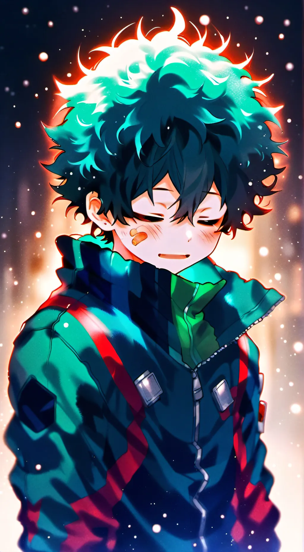 ai character: despressed deku background