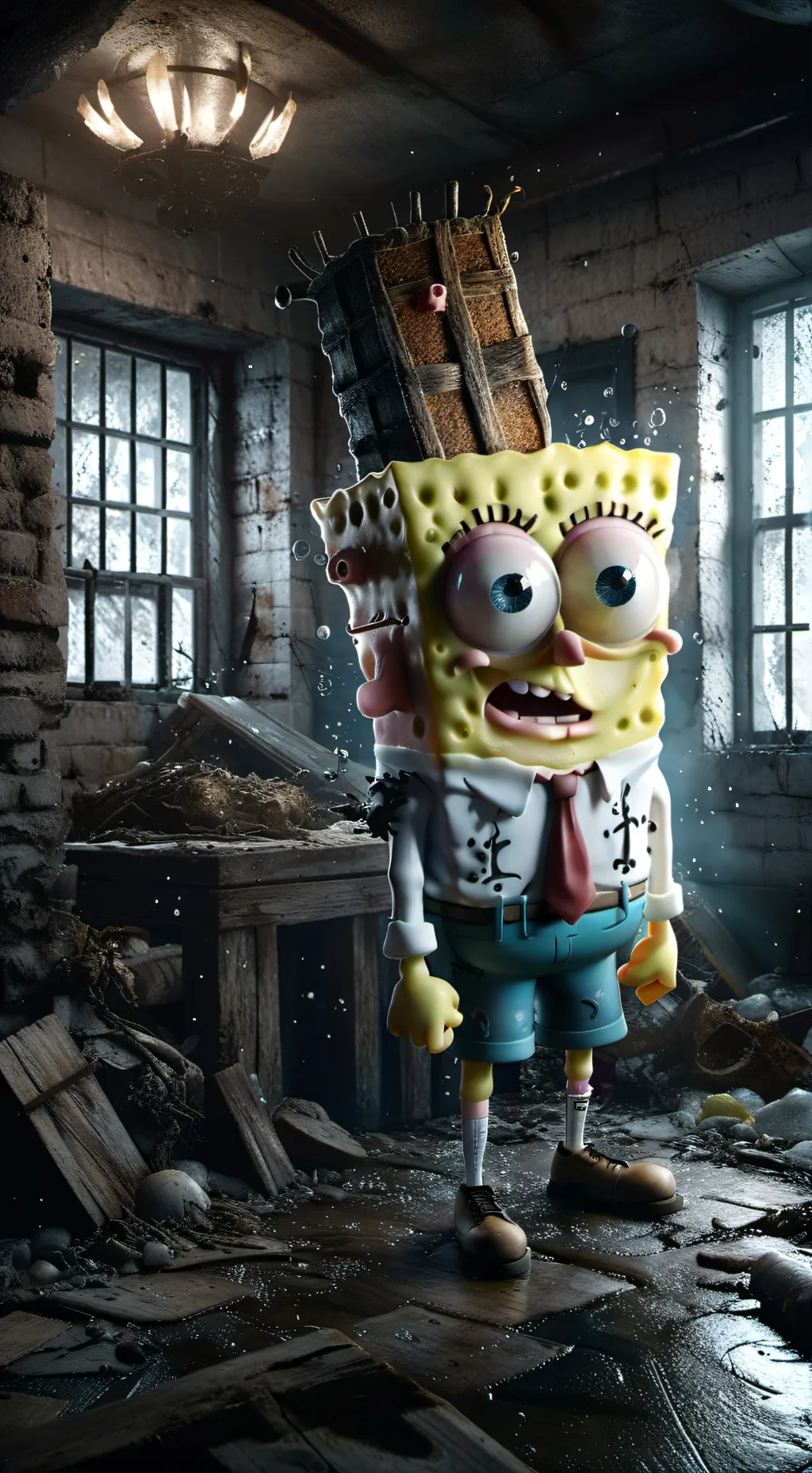 ai character: SpongeBob background