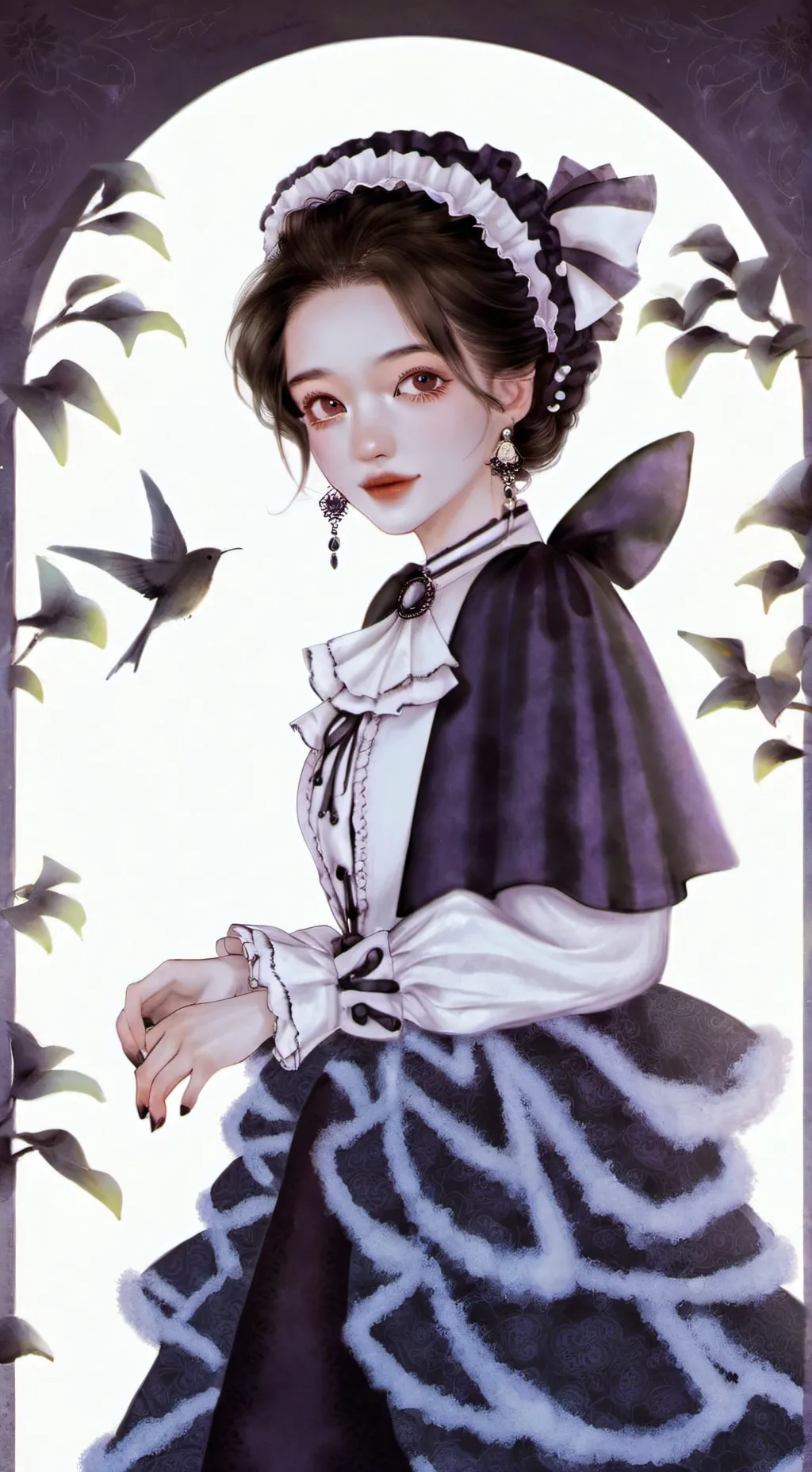 ai character: Arina Glazynova background