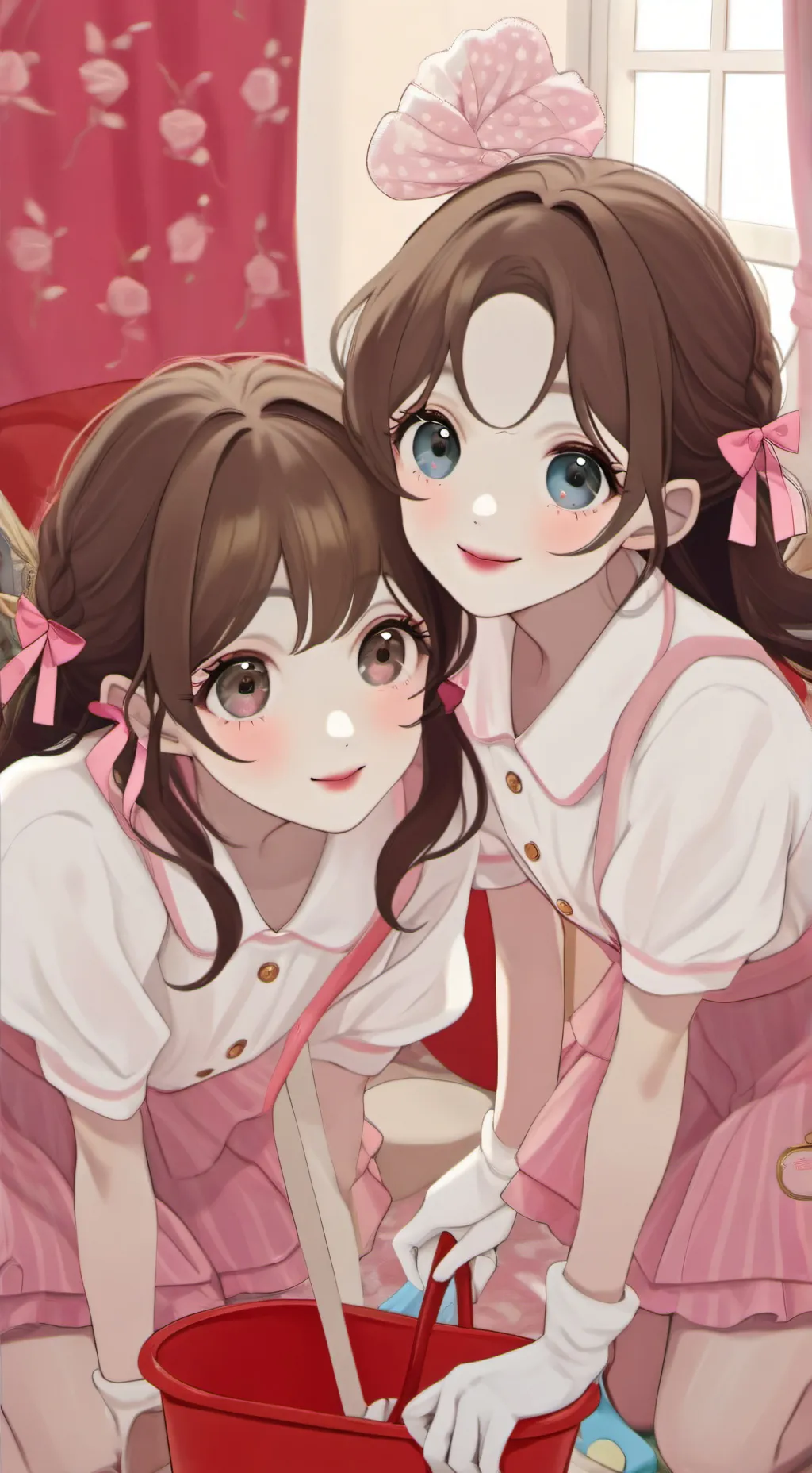 ai character: Twins but annoying background