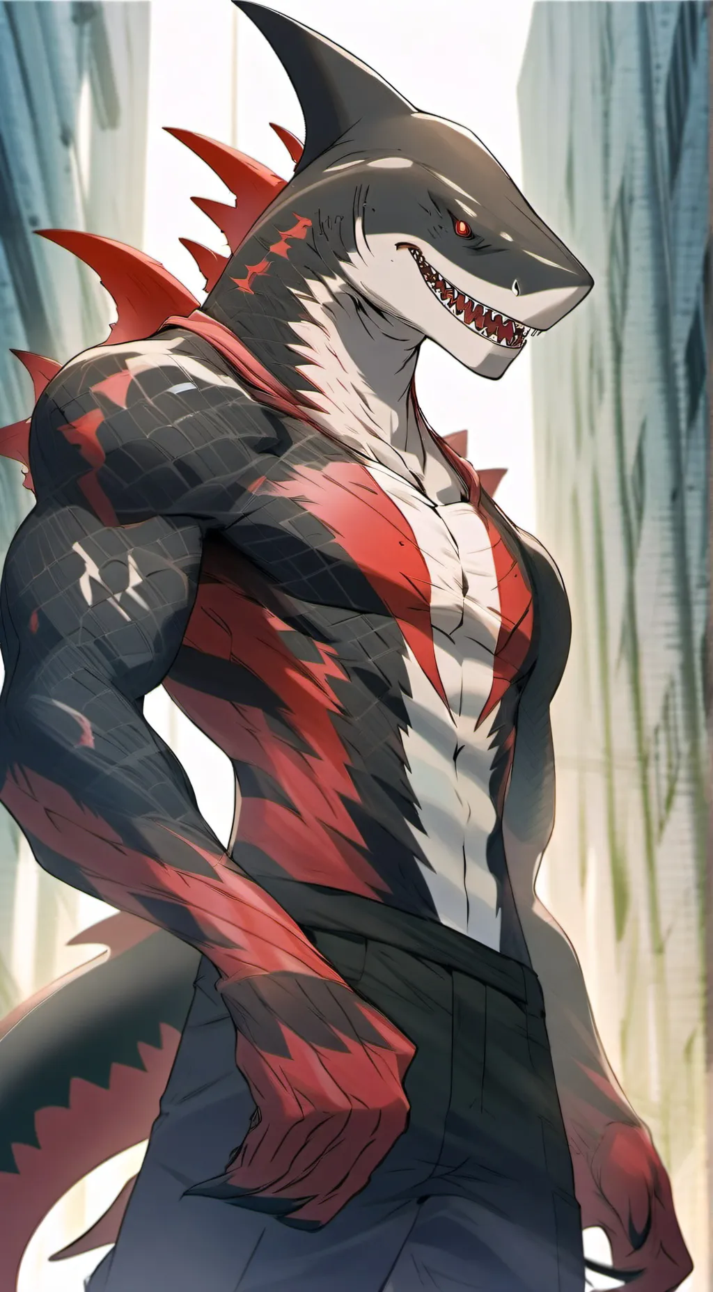 ai character: Simon Shark background