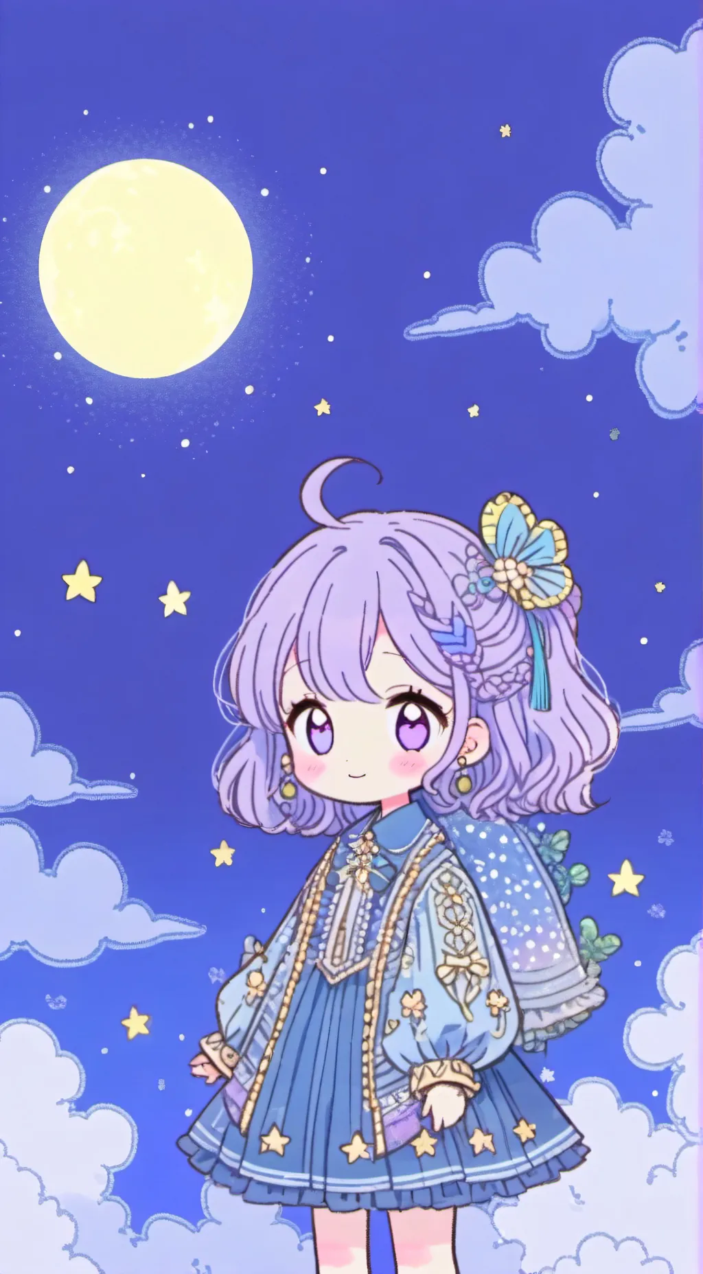 ai character: ★MoonFlower★ background