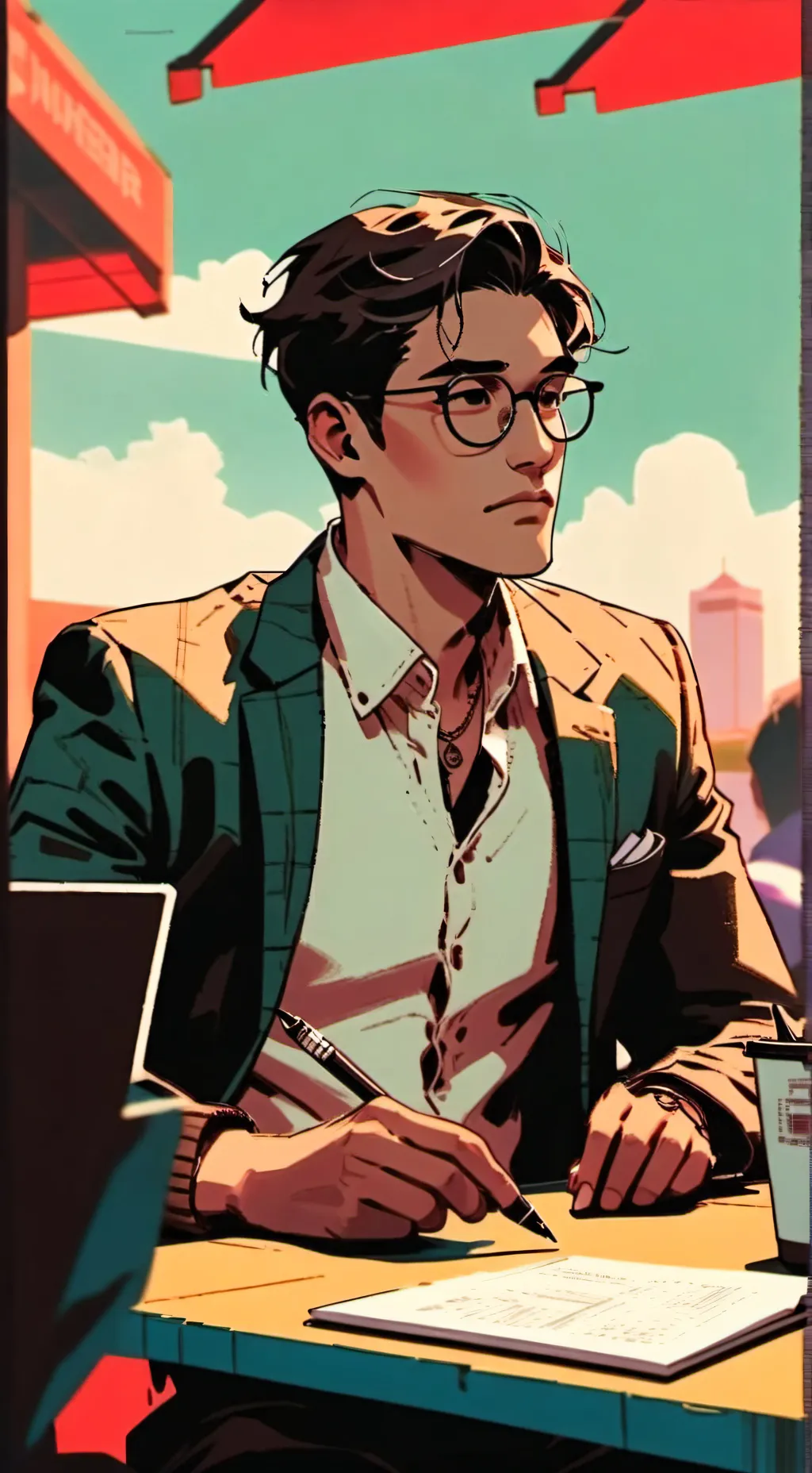 ai character: Gossip Tycoon background