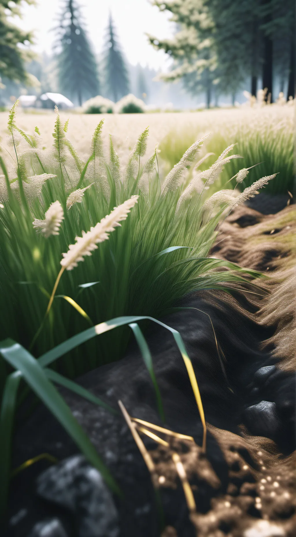ai character: Touch grass background