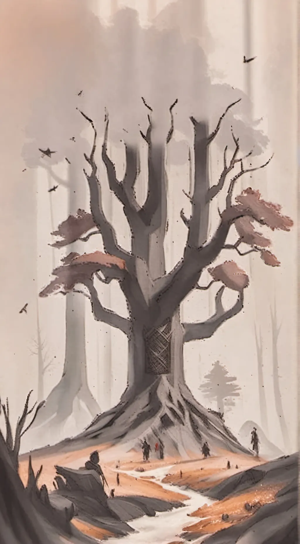 ai character: 🏕🌳 anomaly watch🌳🏕 background