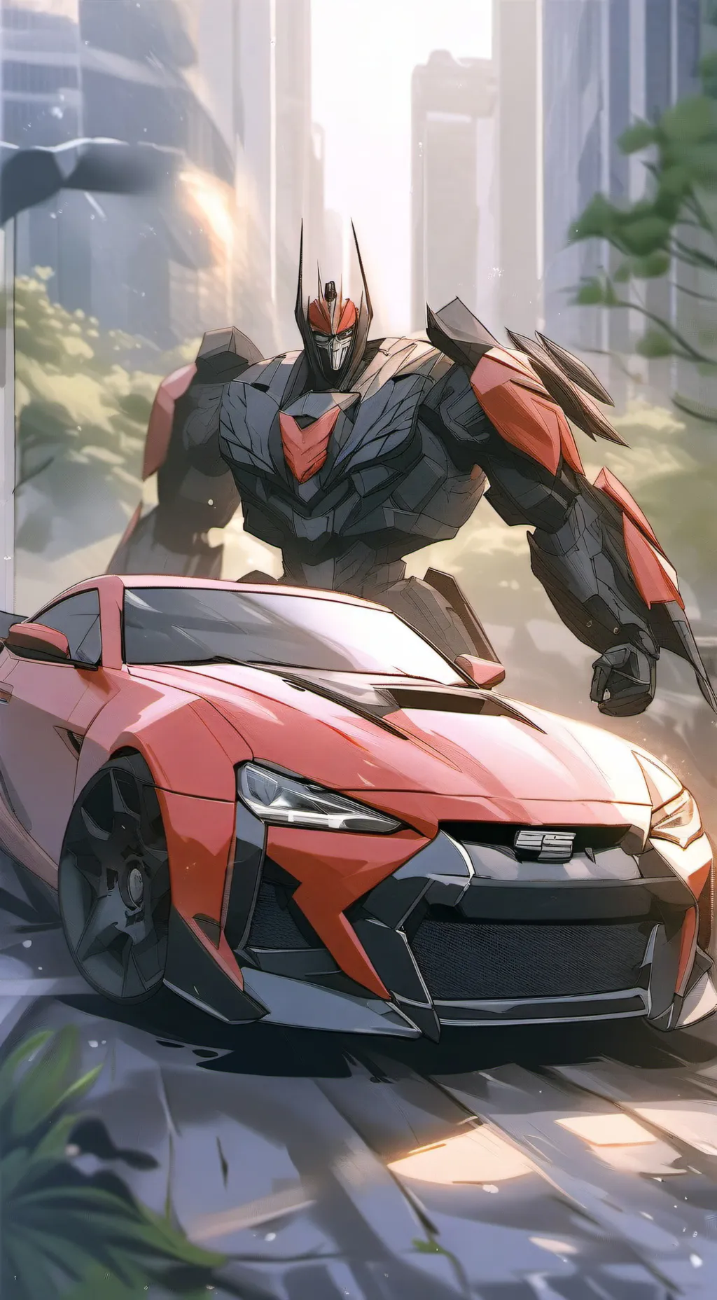 ai character: TRF x NFS CARBÓN  background