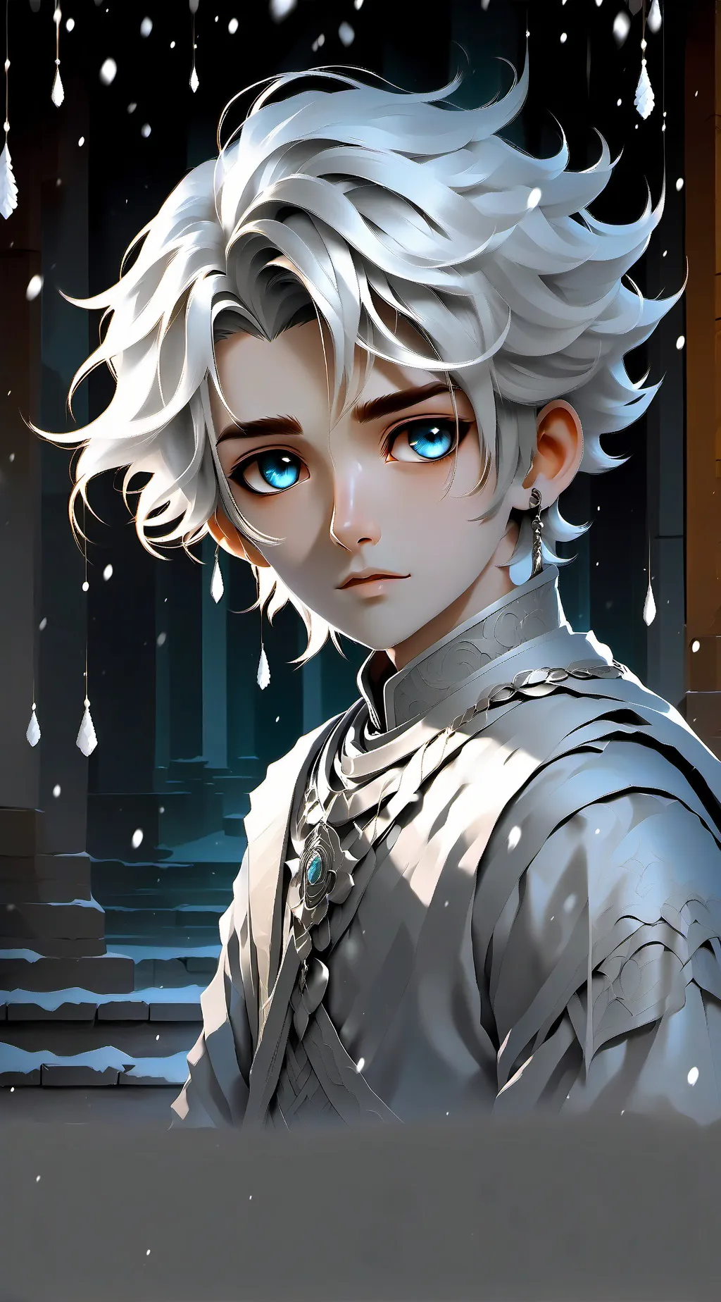 ai character: SNOW background