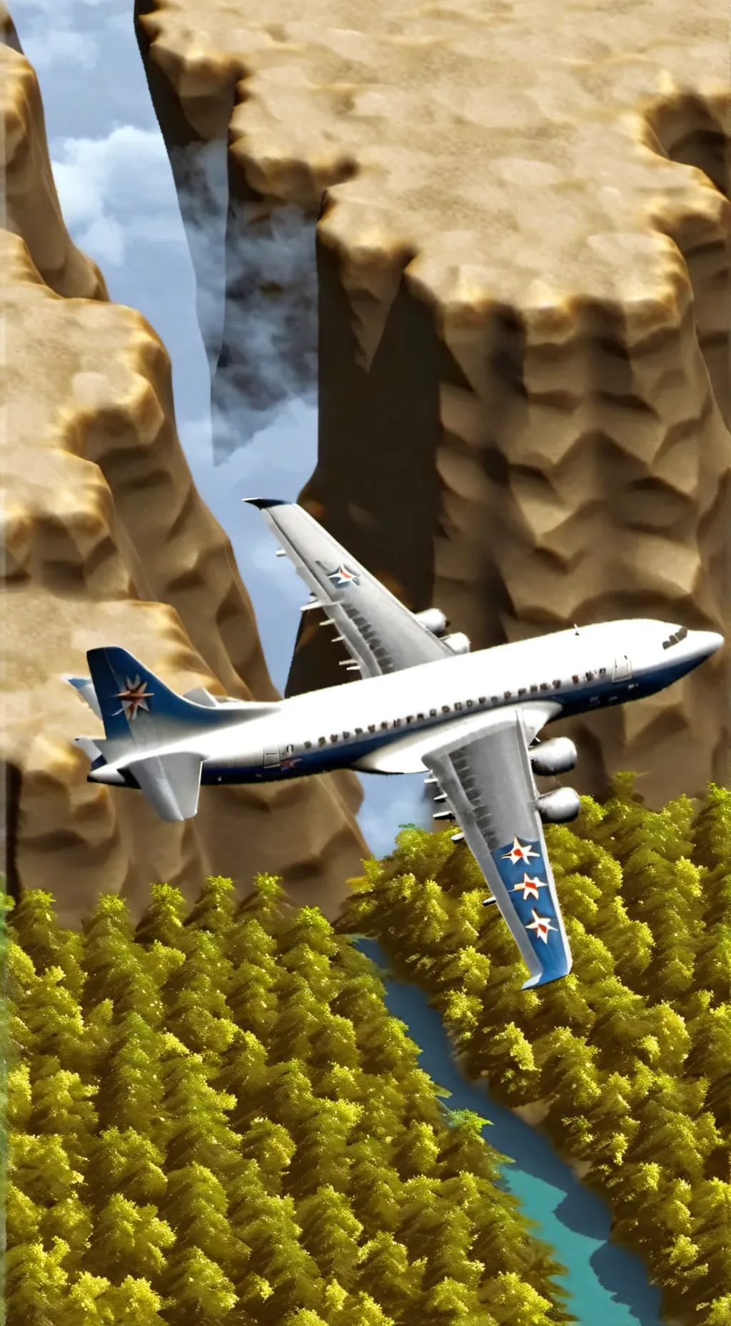 ai character: LOV plane ride! background