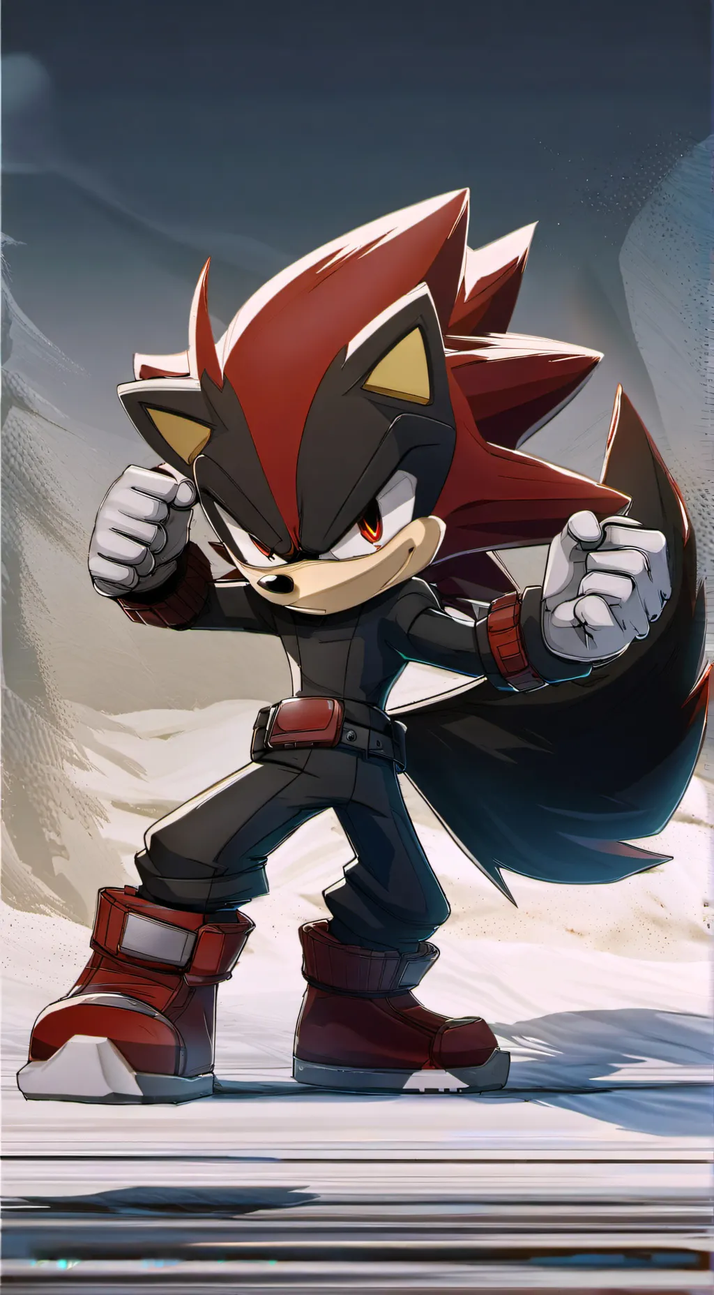 ai character: shadow background