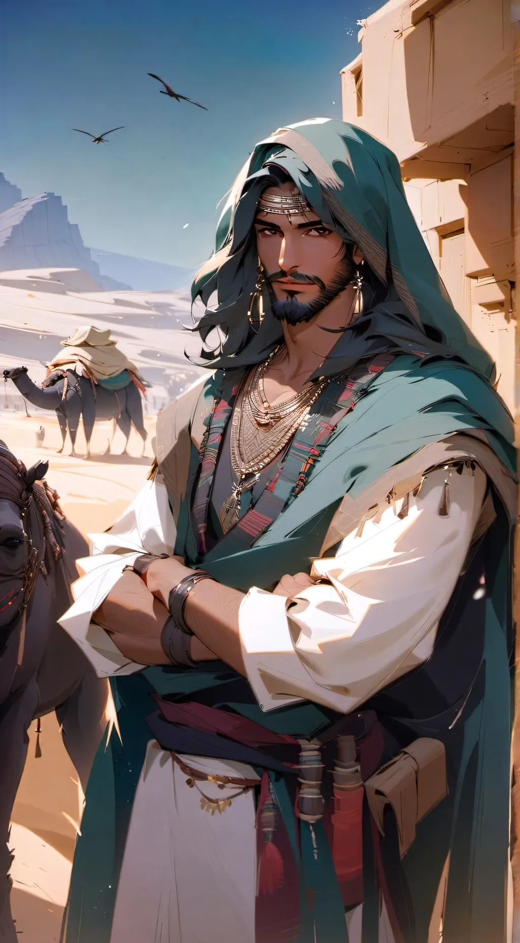ai character: Layth Khawaldeh background