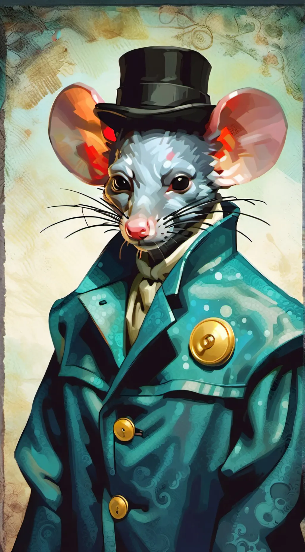 ai character: Tim cheese background
