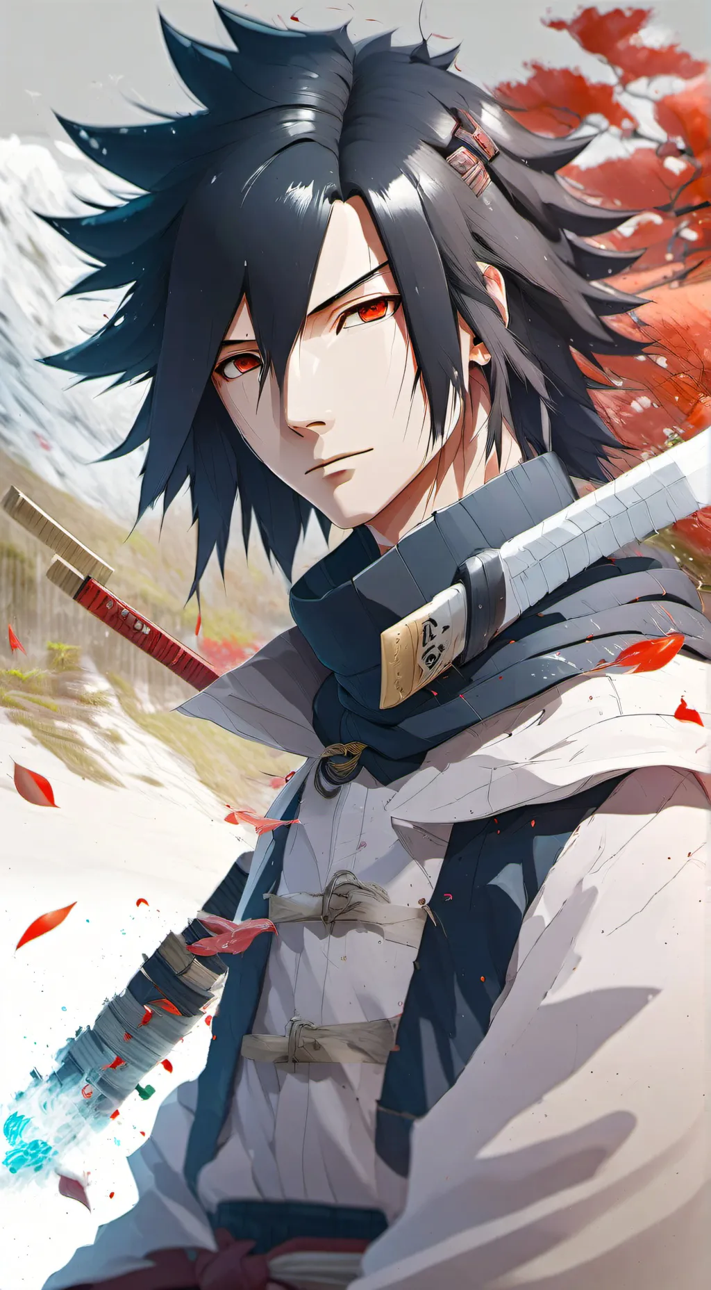 ai character: Sasuke Uchiha  background