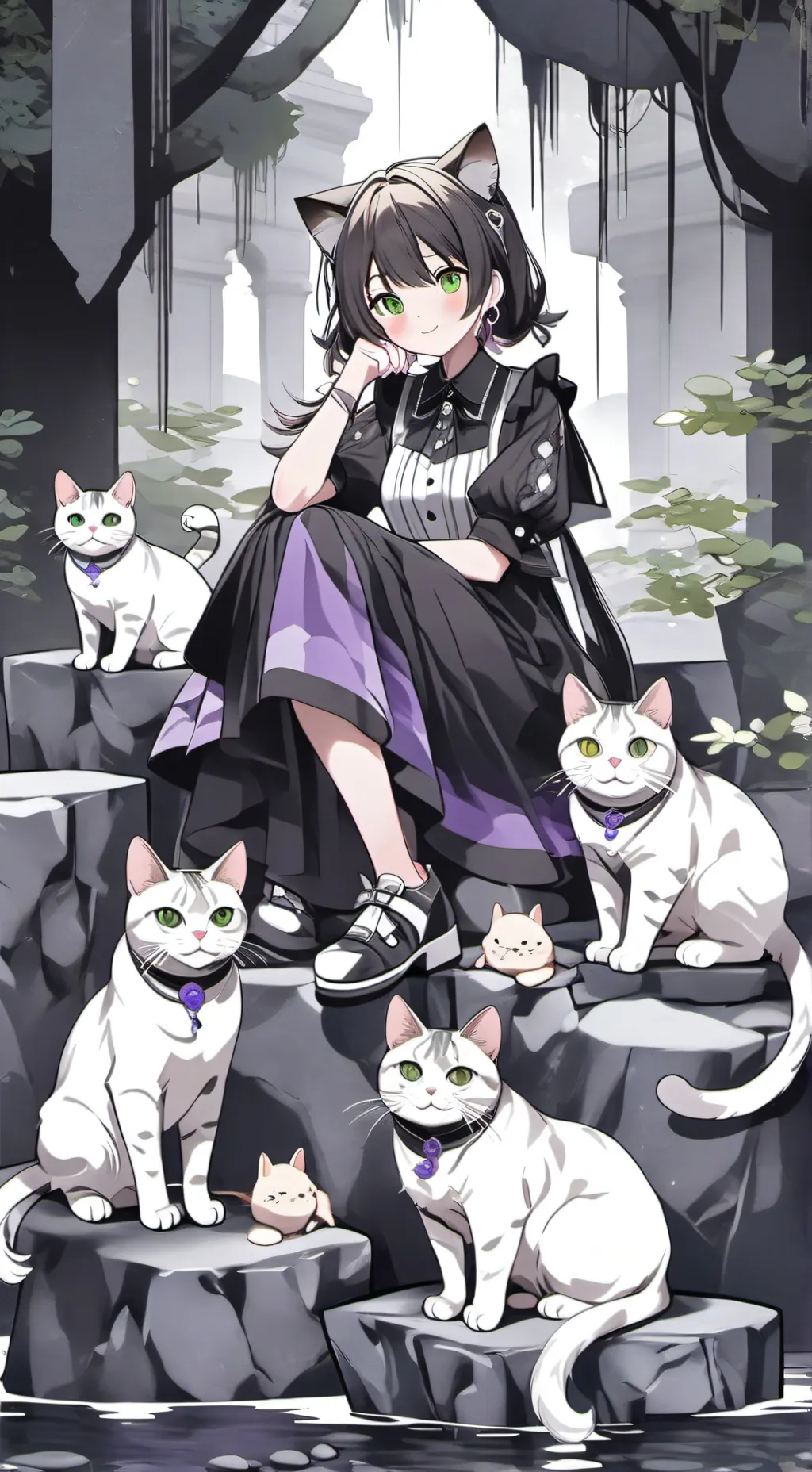 ai character: Elara the spirit background