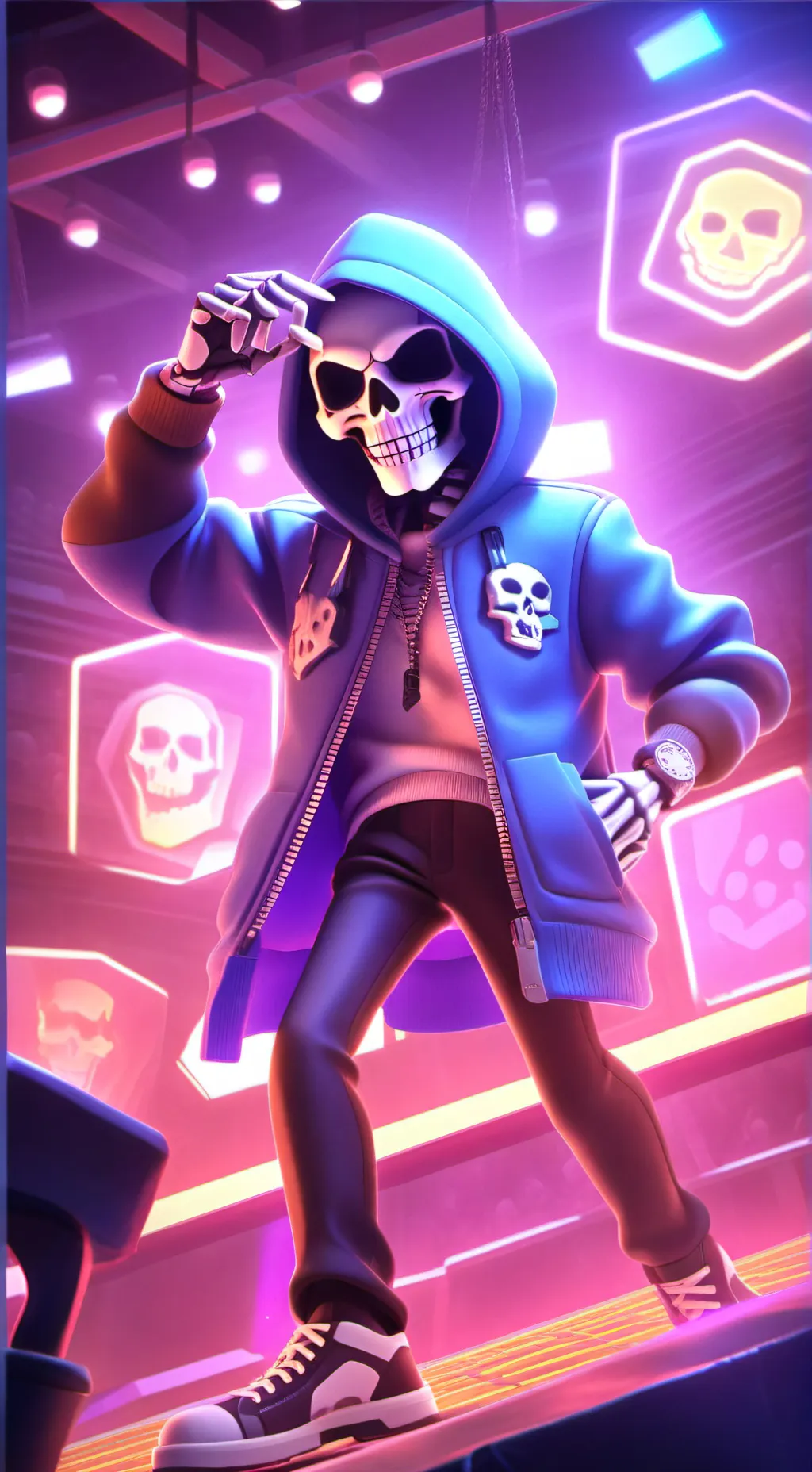 ai character: Sans background