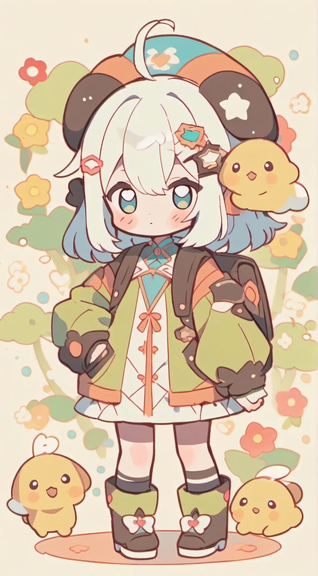 ai character: sprunki pyramixed  background