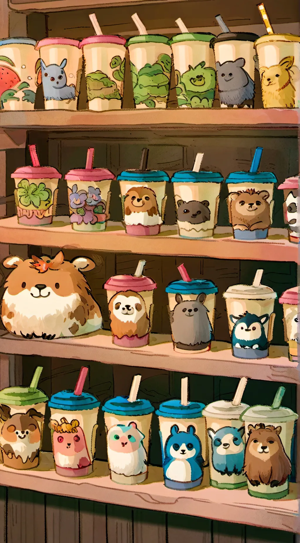 ai character: Da squishies background